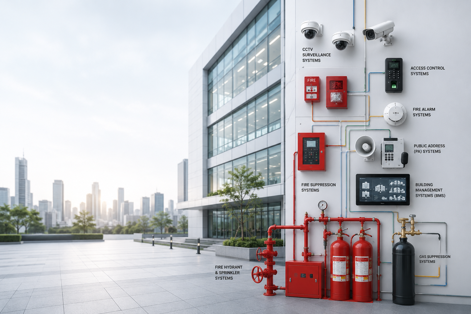 Fire Systems Pvt. Ltd. engineer inspecting fire suppression system