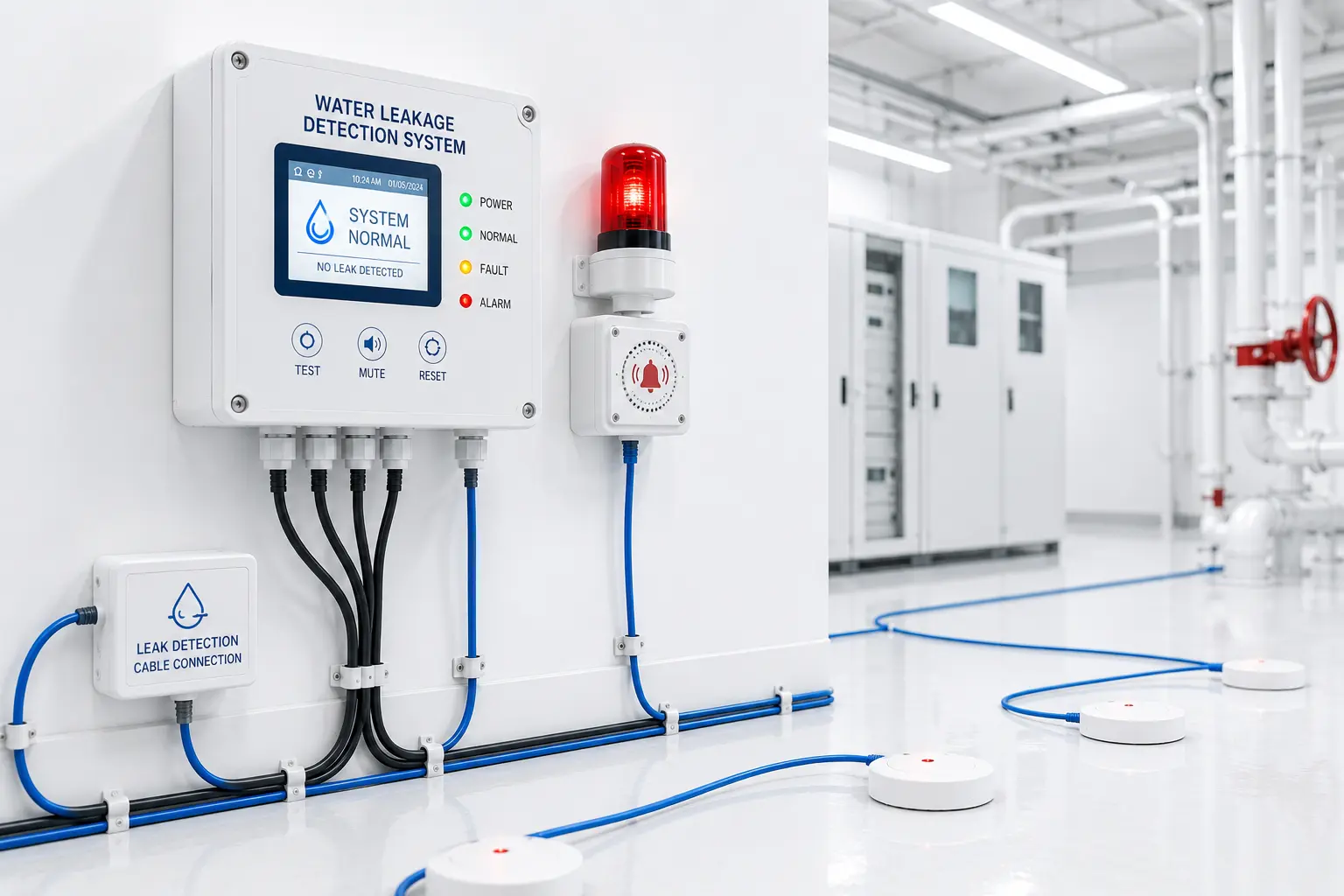 Water Leakage Detection System Server Room Installation