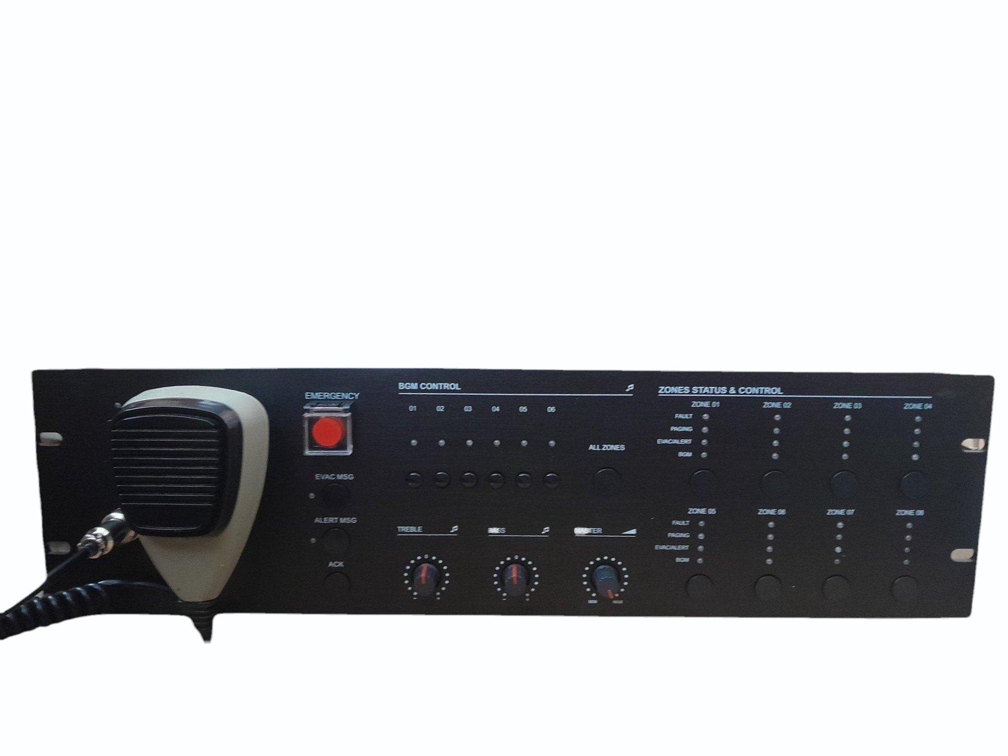 8 ZONE 500W AMPLIFIER-A-EVAC-8Z-500W